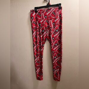 Women’s Georgia Bulldogs Graphic Red Leggings